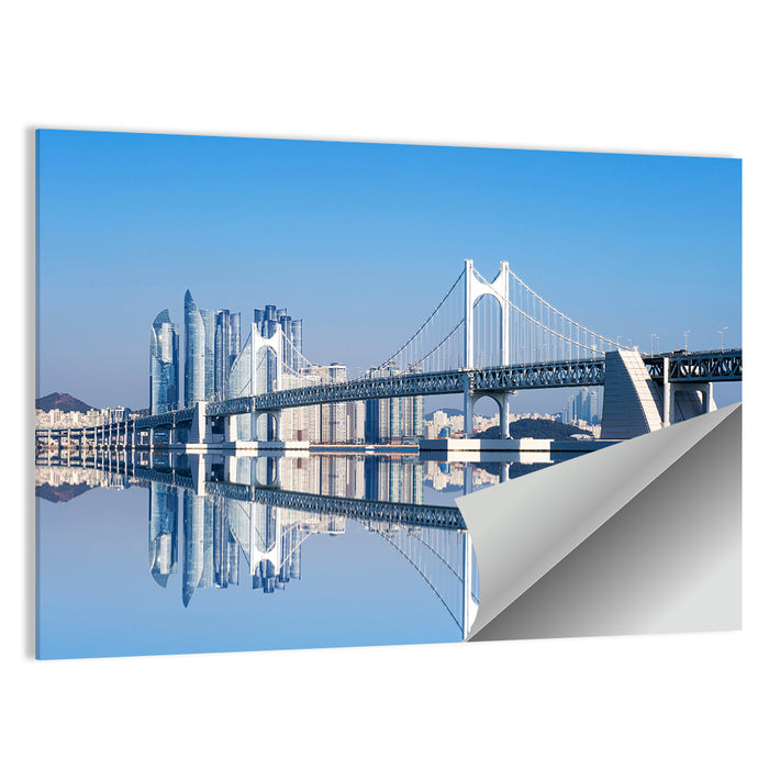 Gwangan Bridge Busan Skyline Wall Art as a poster print