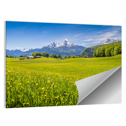 Watzmann Mountain Meadow Wall Art