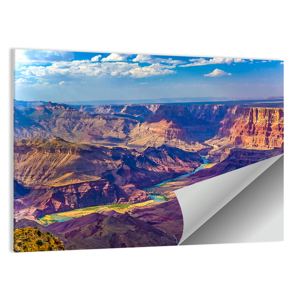 Grand Canyon At Sunrise With River Colorado Wall Art