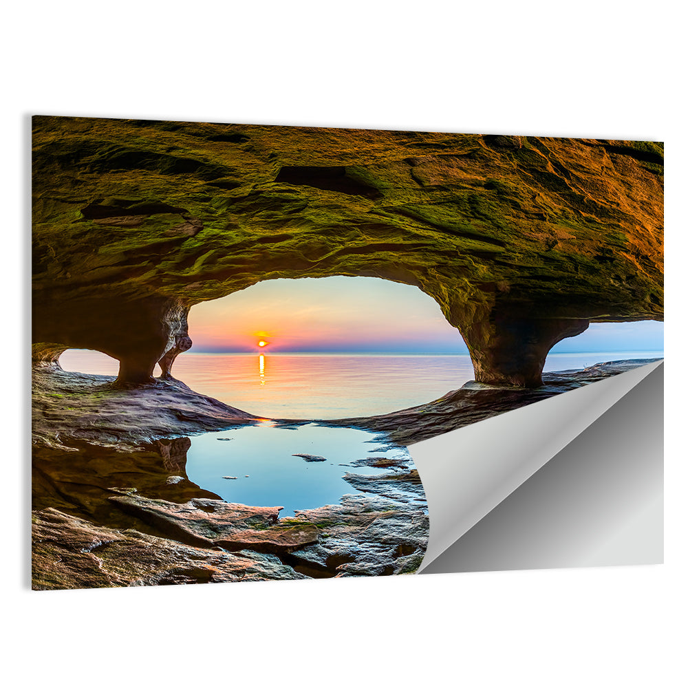 Chapel Rock Sunset, Lake Superior Wall Art