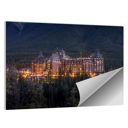 Fairmont Banff Springs at Dusk Wall Art