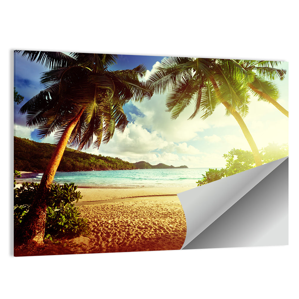 Takamaka Beach Sunset Wall Art