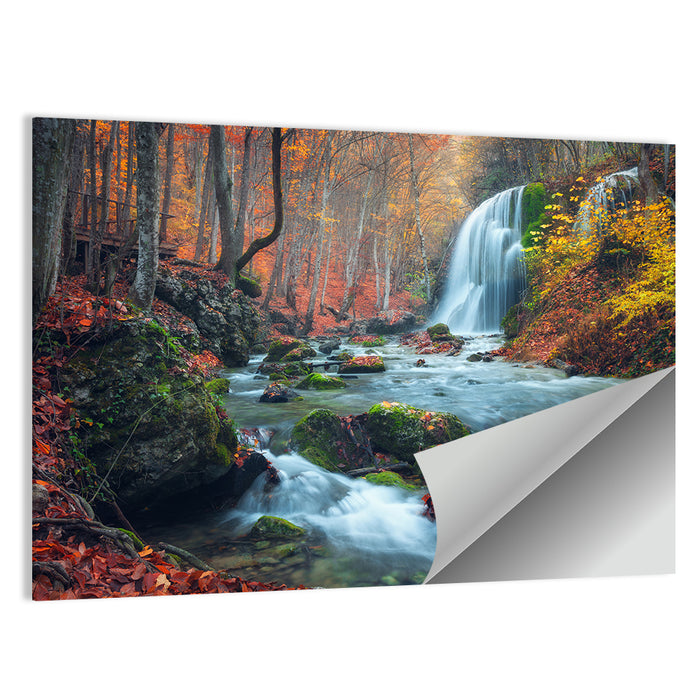 Autumn Silver Stream, Crimea Wall Art as a poster print