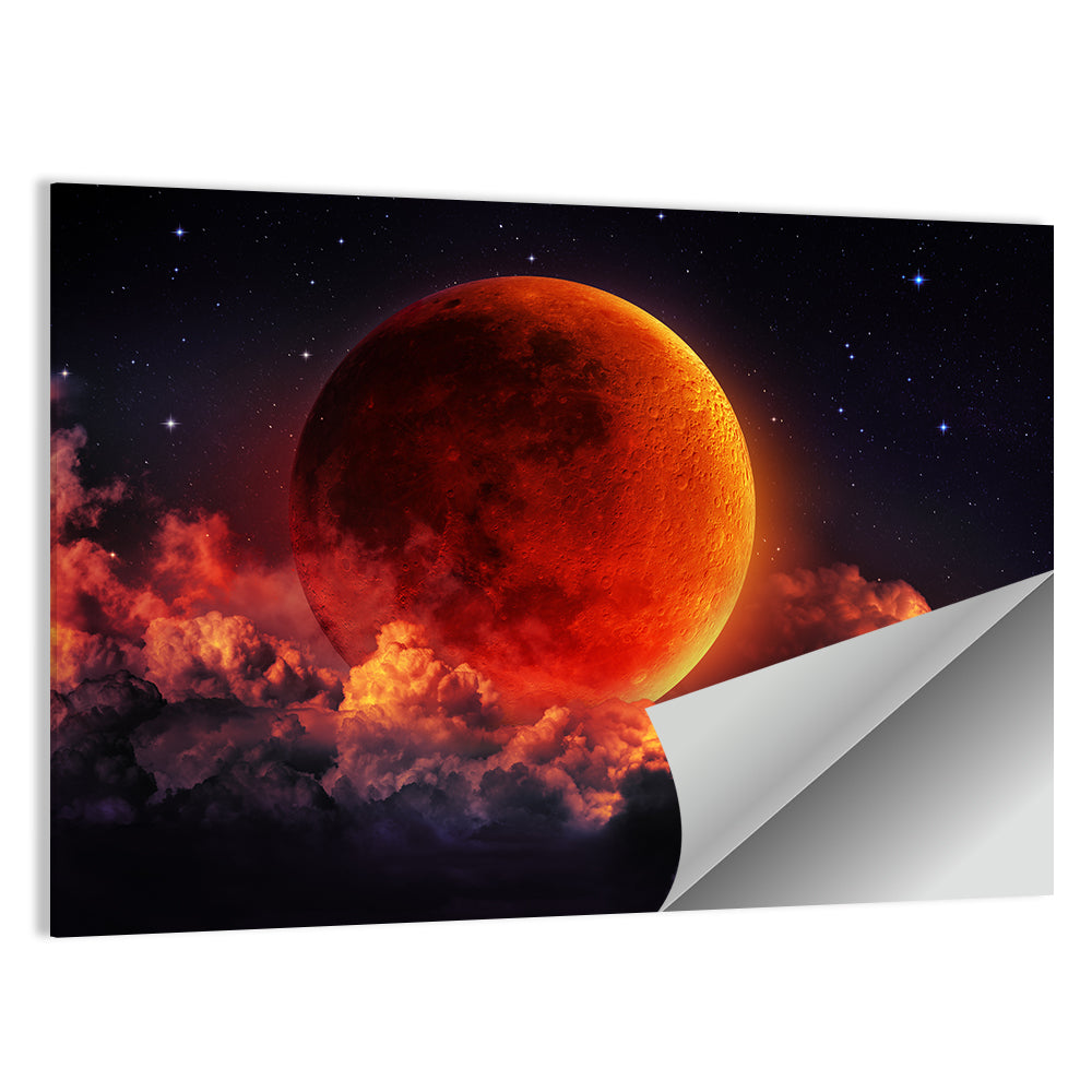 Blood Moon Eclipse Wall Art