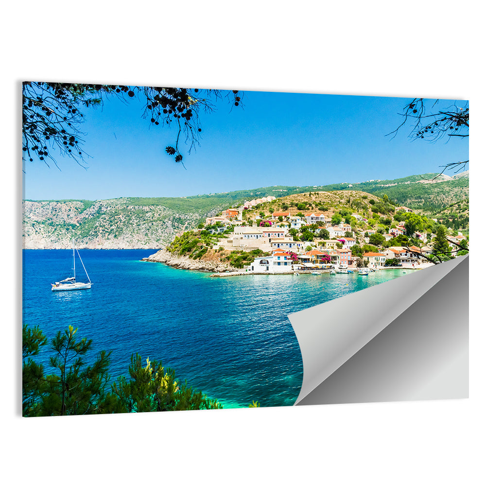 Assos Village, Kefalonia Bay Wall Art
