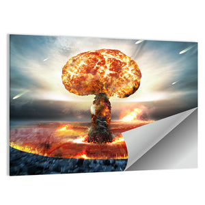 Danger Of Nuclear War Illustration Wall Art