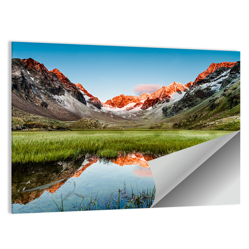 Austrian Peaks Mirrored in Lake Wall Art
