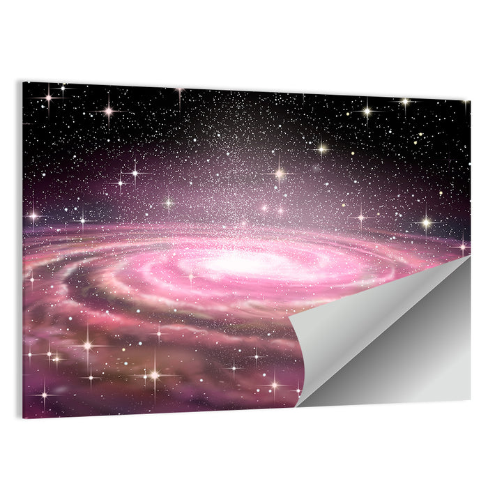 Spiral Galaxy in Deep Space Wall Art as a poster print