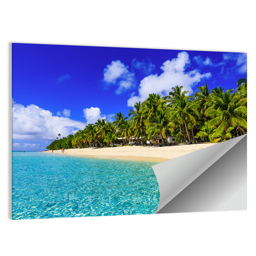 Dravuni Island Beach In Fiji Wall Art