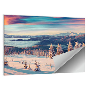 Scenic Snowy Mountains Wall Art