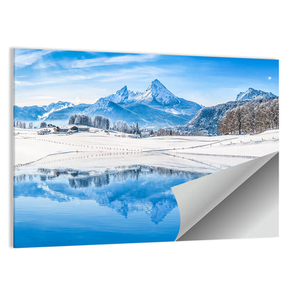 Watzmann Winter Reflection Wall Art