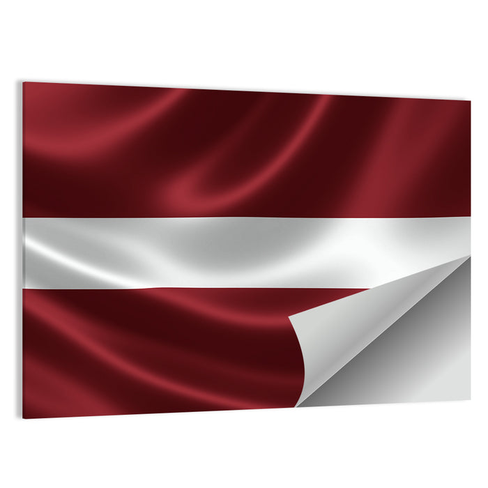 Flag of Latvia Wall Art as a poster print