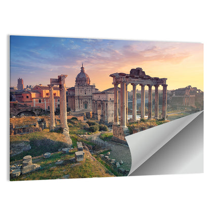Roman Forum at Sunset Wall Art