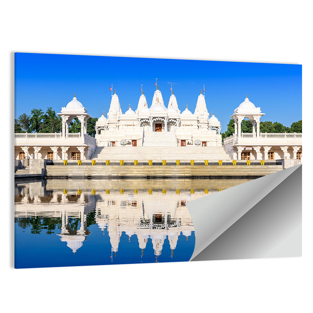 Ornate White Hindu Temple, Atlanta Wall Art