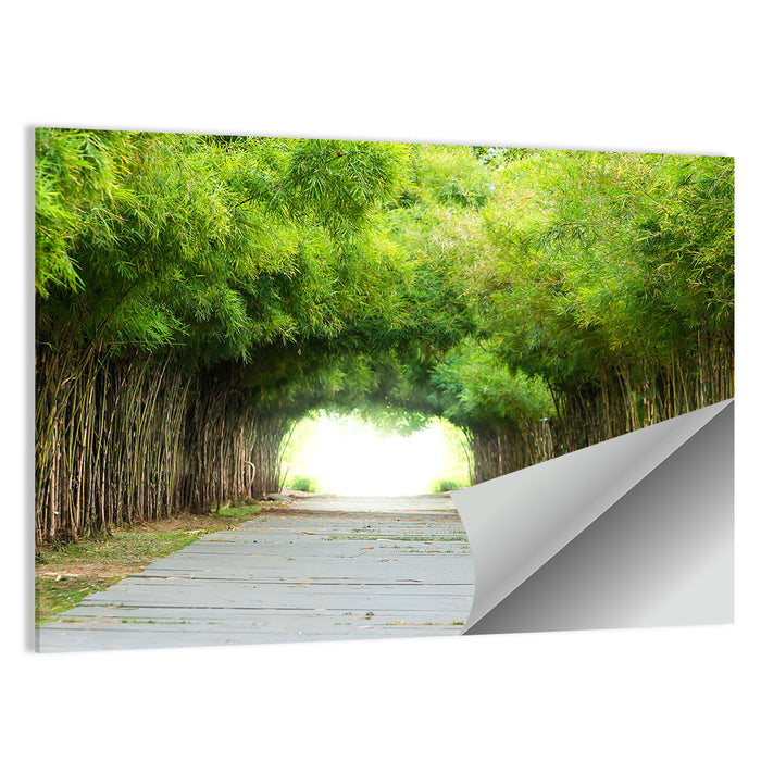 Kyoto Bamboo Canopy Walkway Wall Art as a poster print