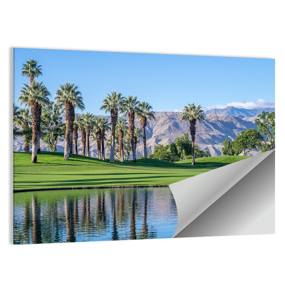 Palm Desert Golf Course with Lake Wall Art