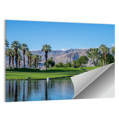 Palm Desert Golf Course with Lake Wall Art