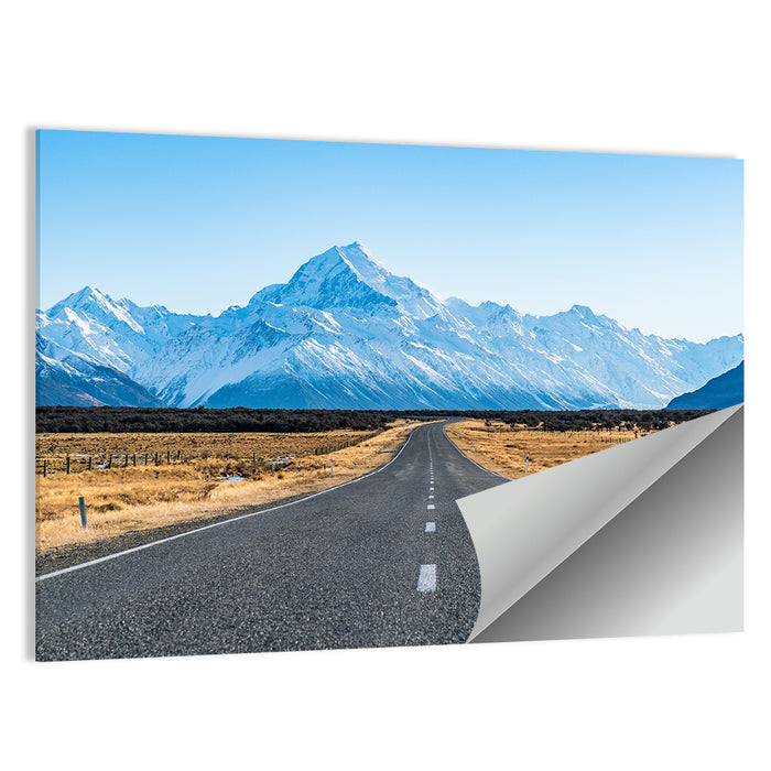 Road to Mount Cook Wall Art as a poster print