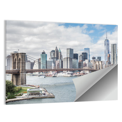 Brooklyn Bridge with Manhattan Skyline Wall Art
