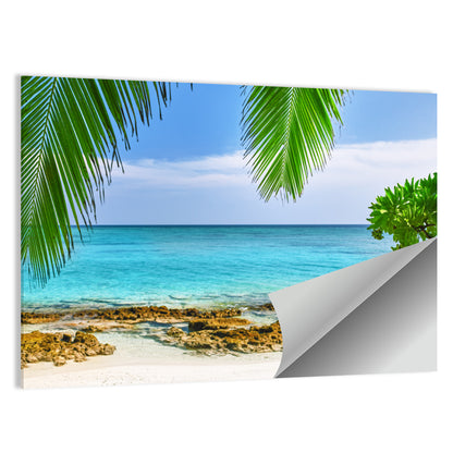 Tropical Island in Maldives Wall Art