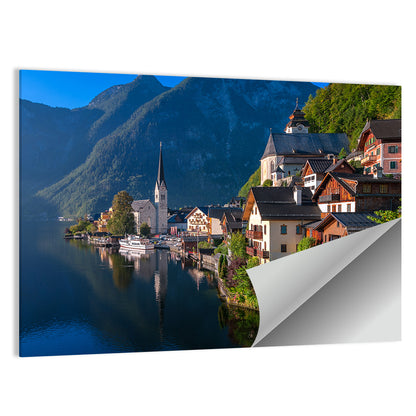 Hallstatt Lakeside Reflections Wall Art