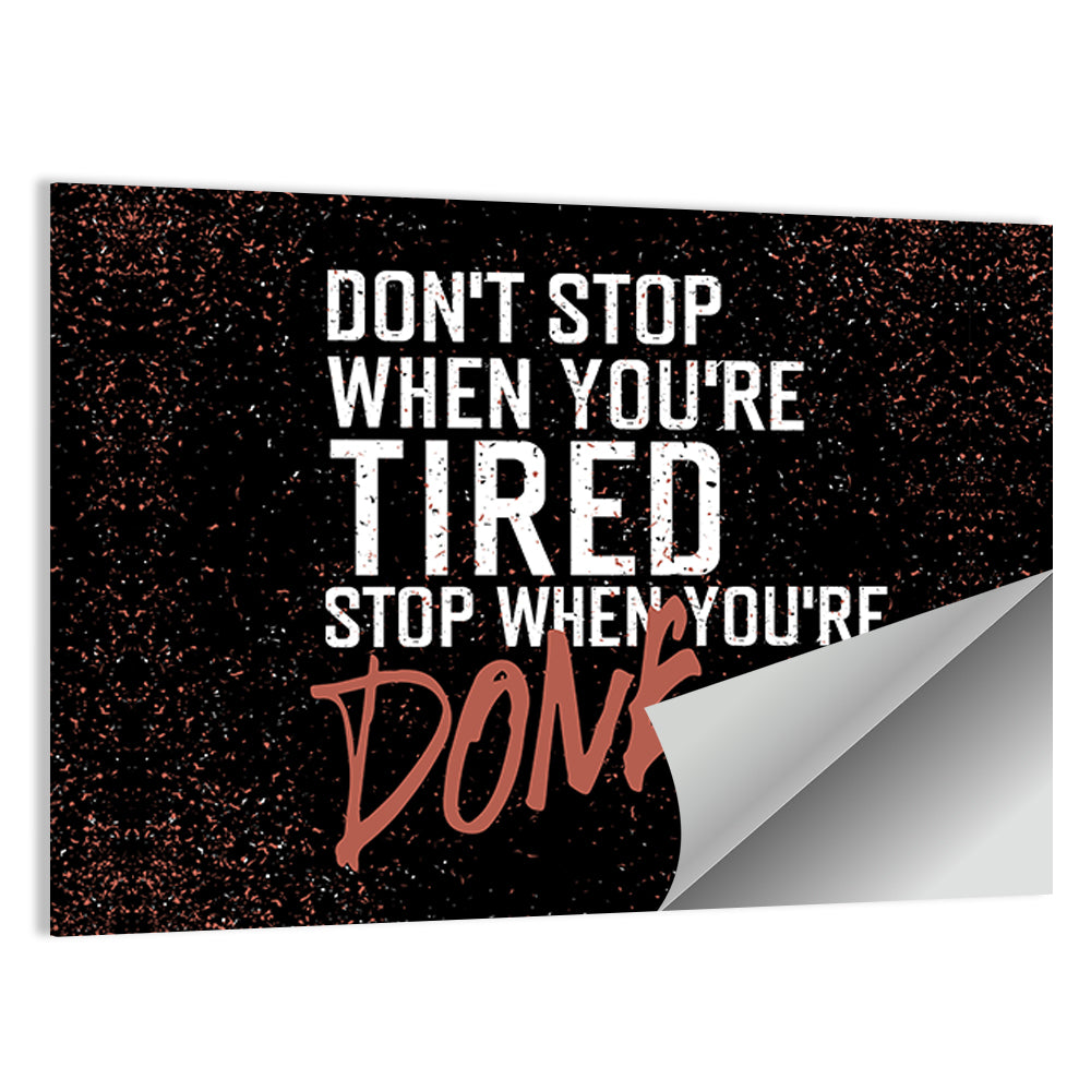 Distressed Motivational Quote Wall Art