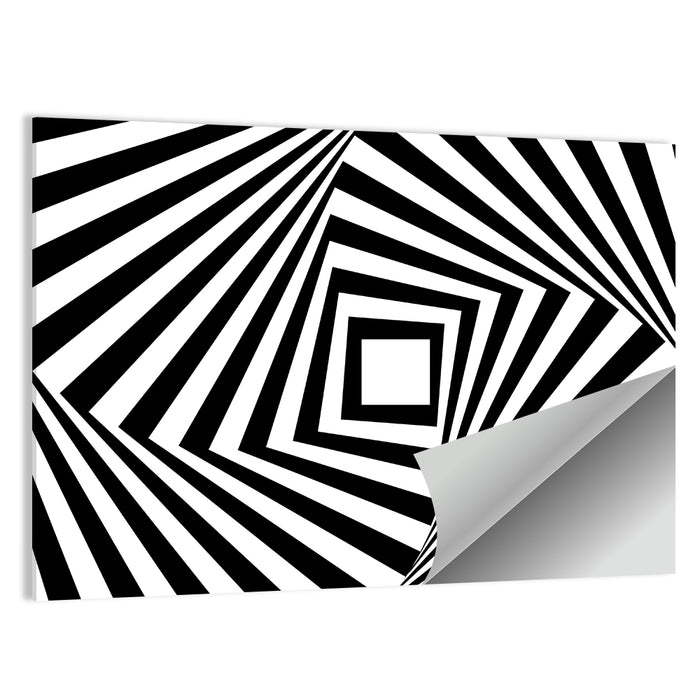 Psycho Geometric Vortex Wall Art as a poster print