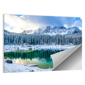 Winter Mountain Lake Wall Art