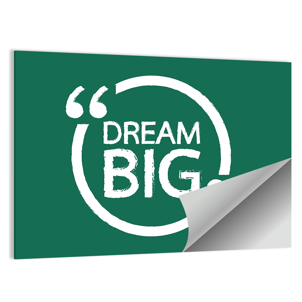 Dream Big Typography Wall Art