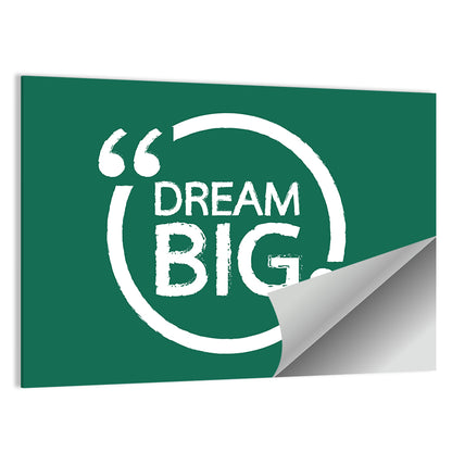 Dream Big Typography Wall Art