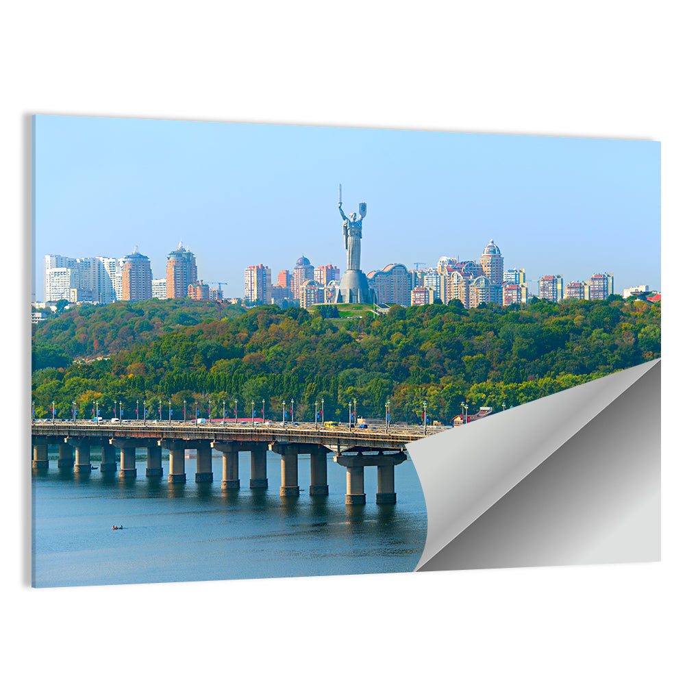 Paton Bridge with Mother Ukraine, Kyiv Wall Art