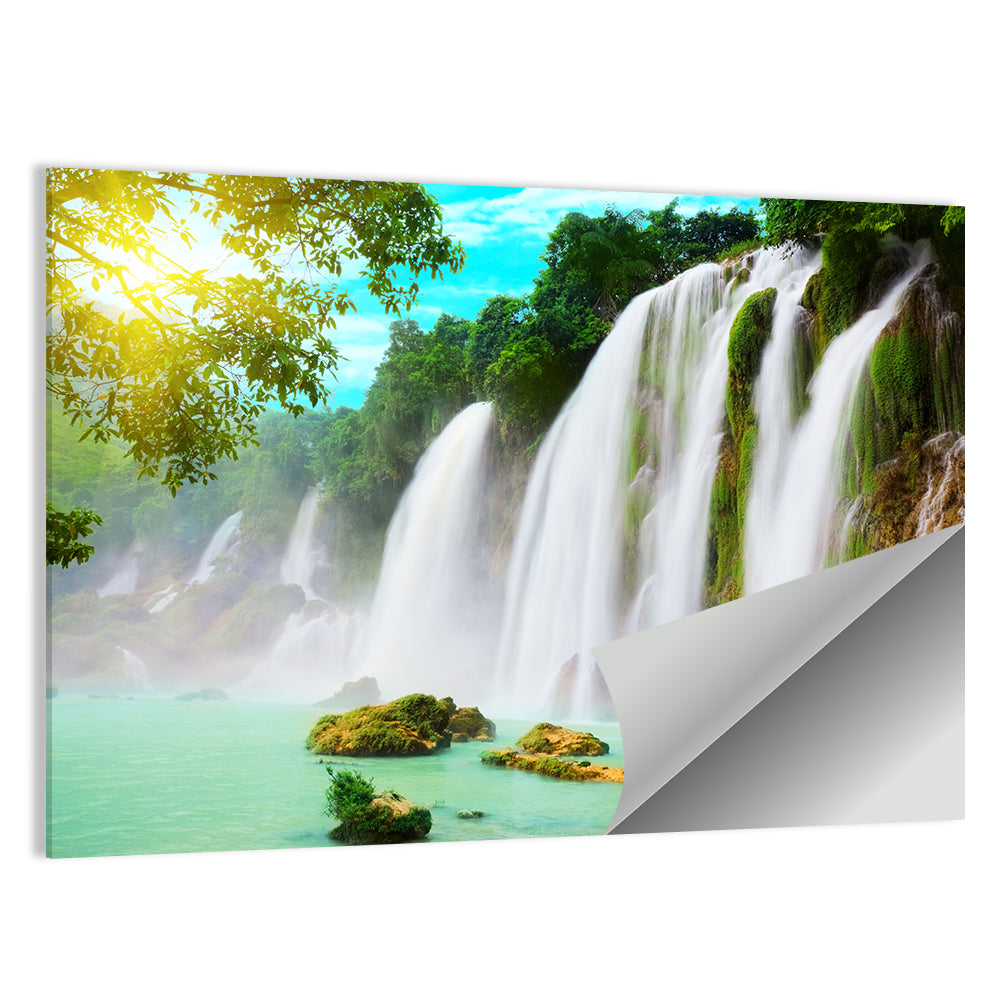 Sunlit Ban Gioc Waterfall Wall Art