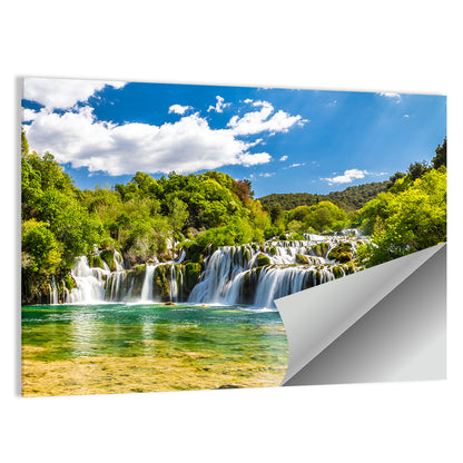 Skradinski Buk Cascading Waterfall Wall Art