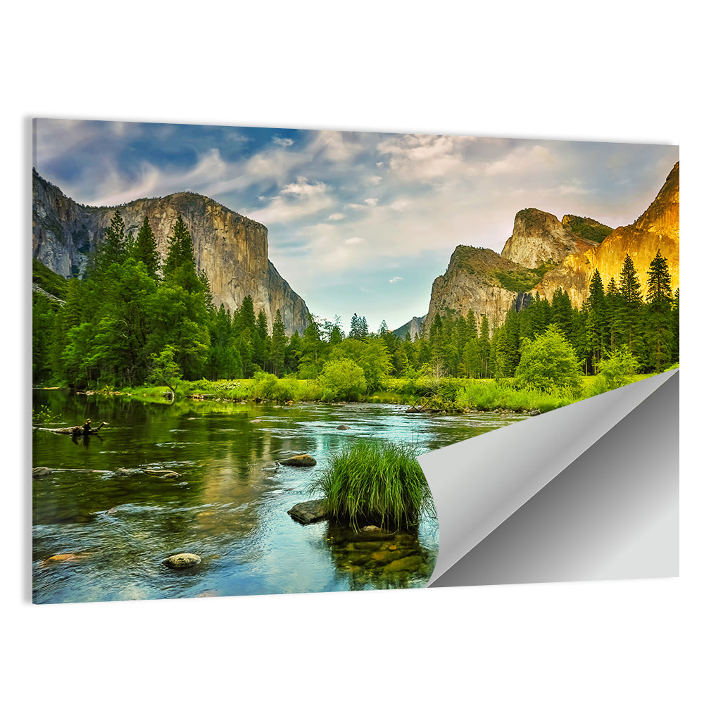 Yosemite Valley River Wall Art