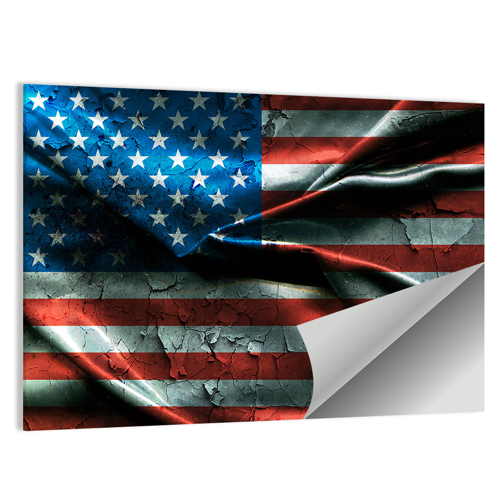 Distressed American Flag Wall Art