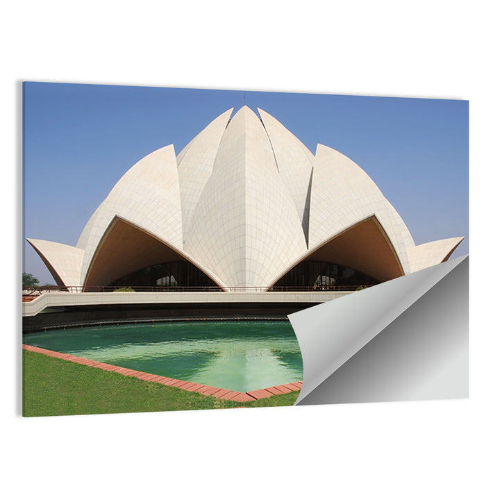 Lotus Temple New Delhi Wall Art as a poster print