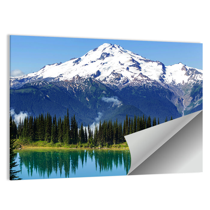 Mount Rainier Lake Reflection Wall Art as a poster print