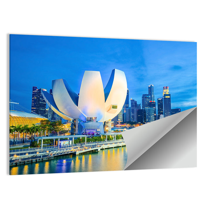 Marina Bay with Artscience Museum Wall Art as a poster print