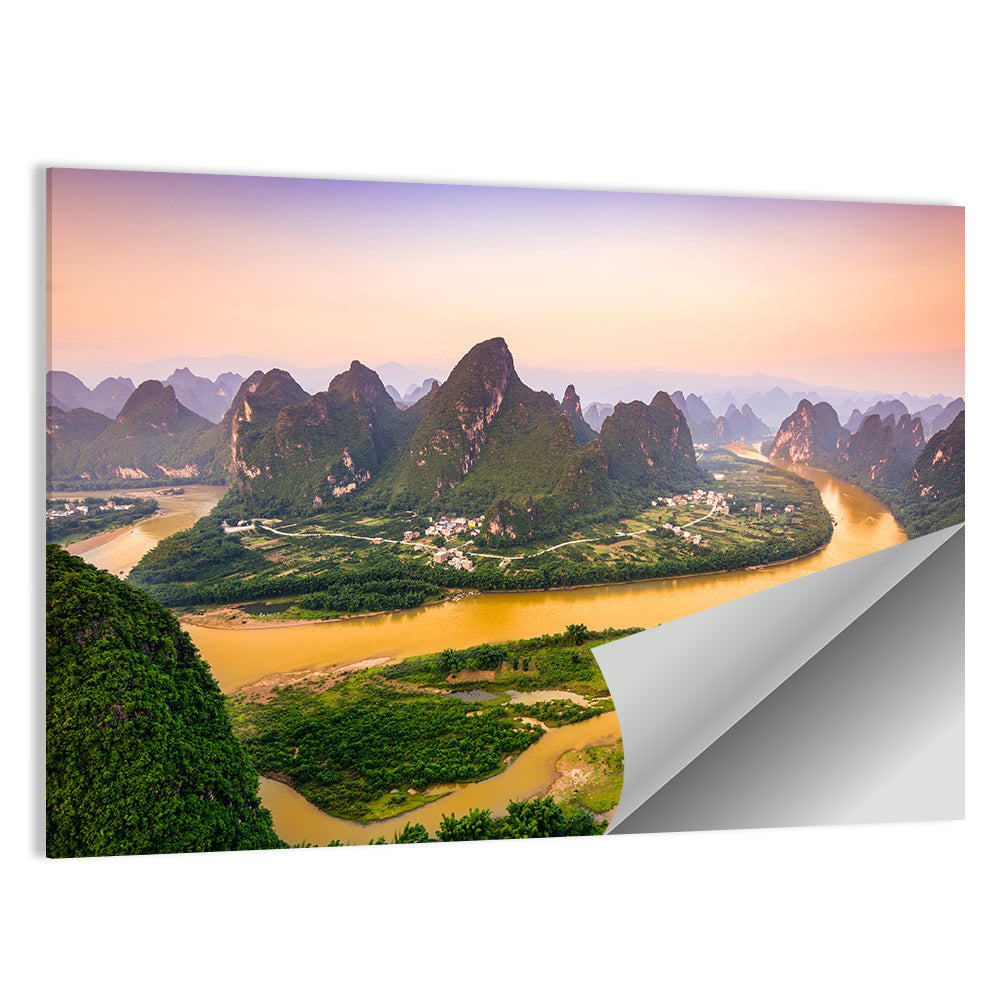 Xingping Karst Mountains Wall Art