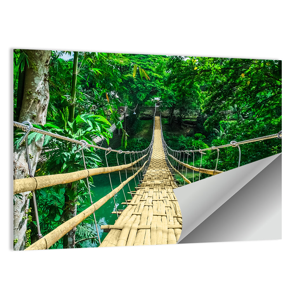 Bamboo Pedestrian Bridge Wall Art