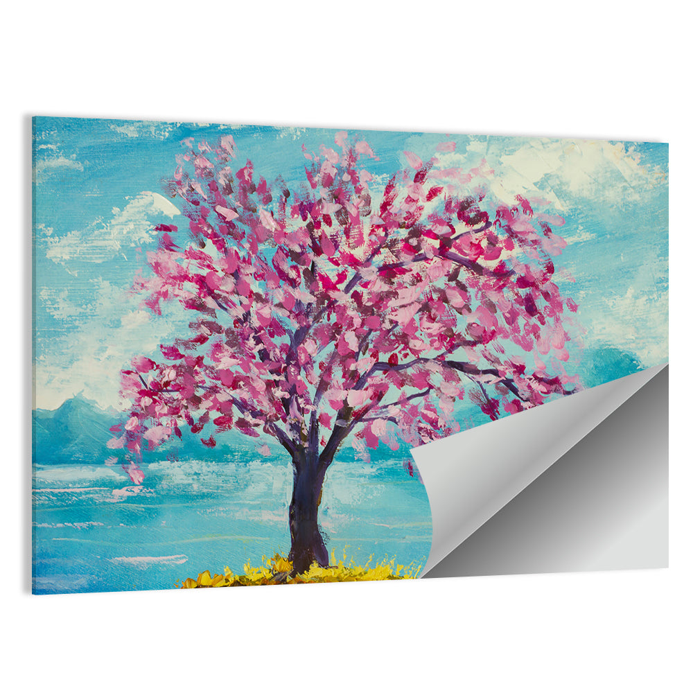 Sakura Island with Pink Blossoms Wall Art
