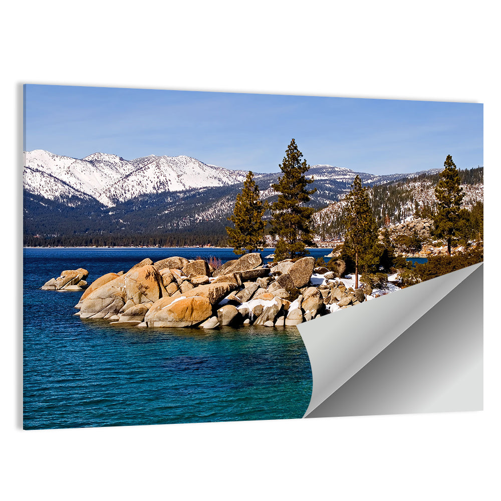 Lake Tahoe Winter Shoreline Wall Art
