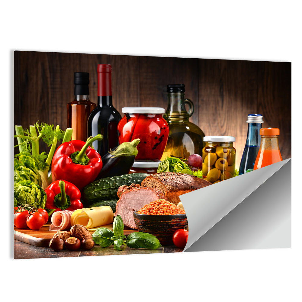 Rustic Organic Market Still Life Wall Art