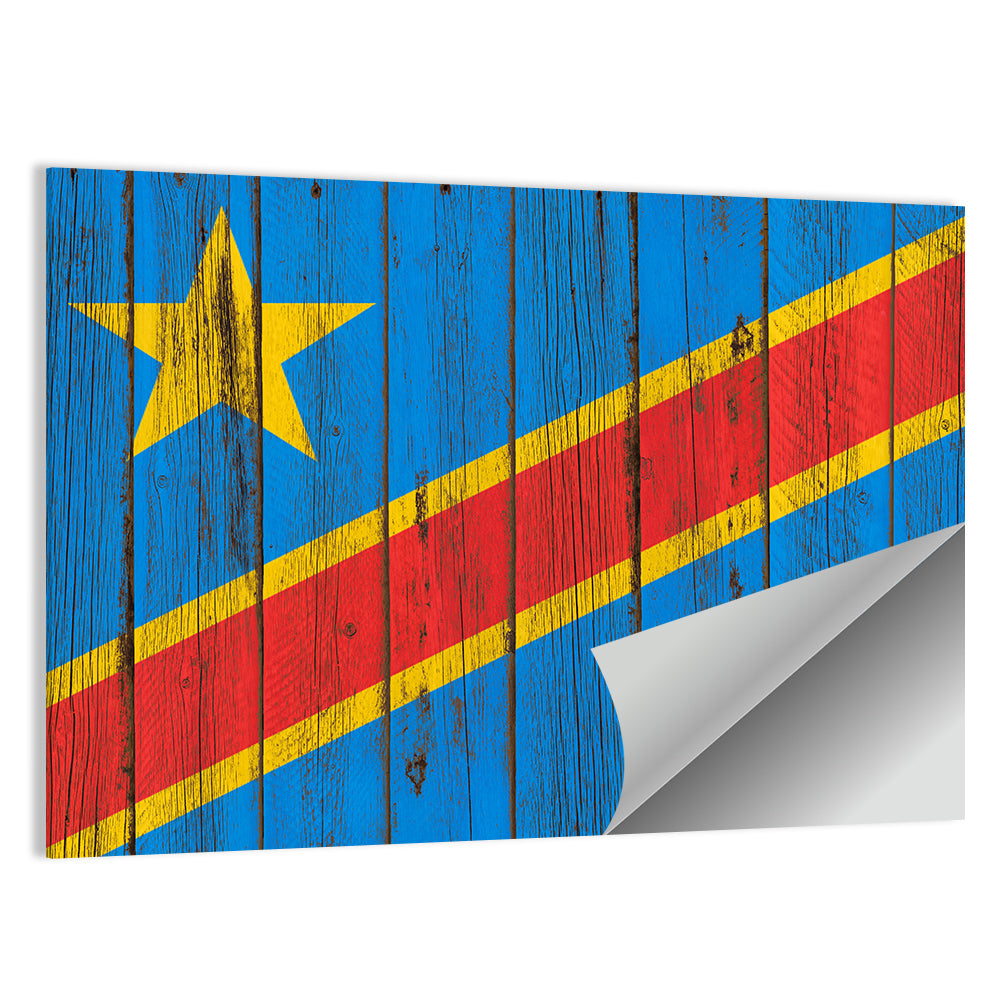 Democratic Republic of the Congo Flag Wall Art