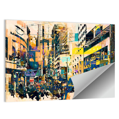 Urban Corridor Abstract Wall Art