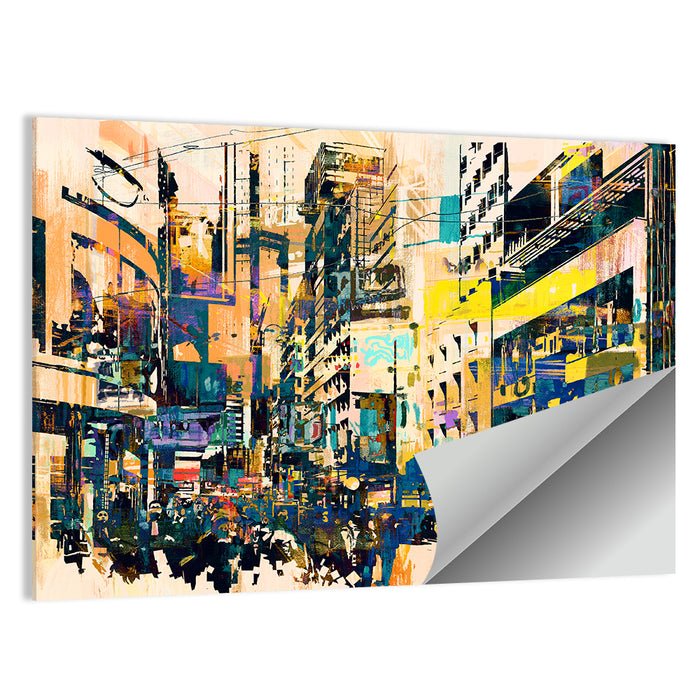 Urban Corridor Abstract Wall Art as a poster print