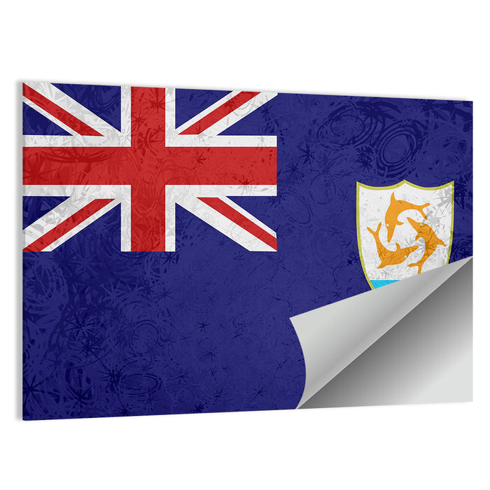 Flag of Anguilla Wall Art as a poster print