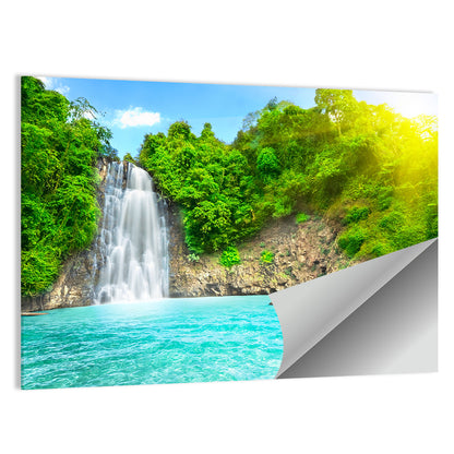 Dambri Waterfall Turquoise Pool Wall Art