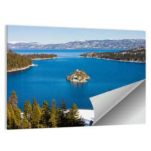 Emerald Bay In Winter Wall Art