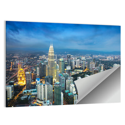 Kuala Lumpur Petronas Towers Skyline Wall Art